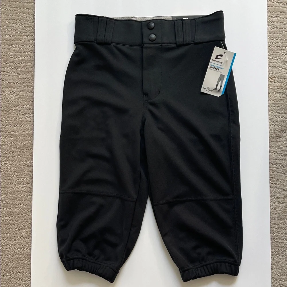 Champro‎ Youth Triple Crown 2.0 Black Knicker Baseball Pants Medium
